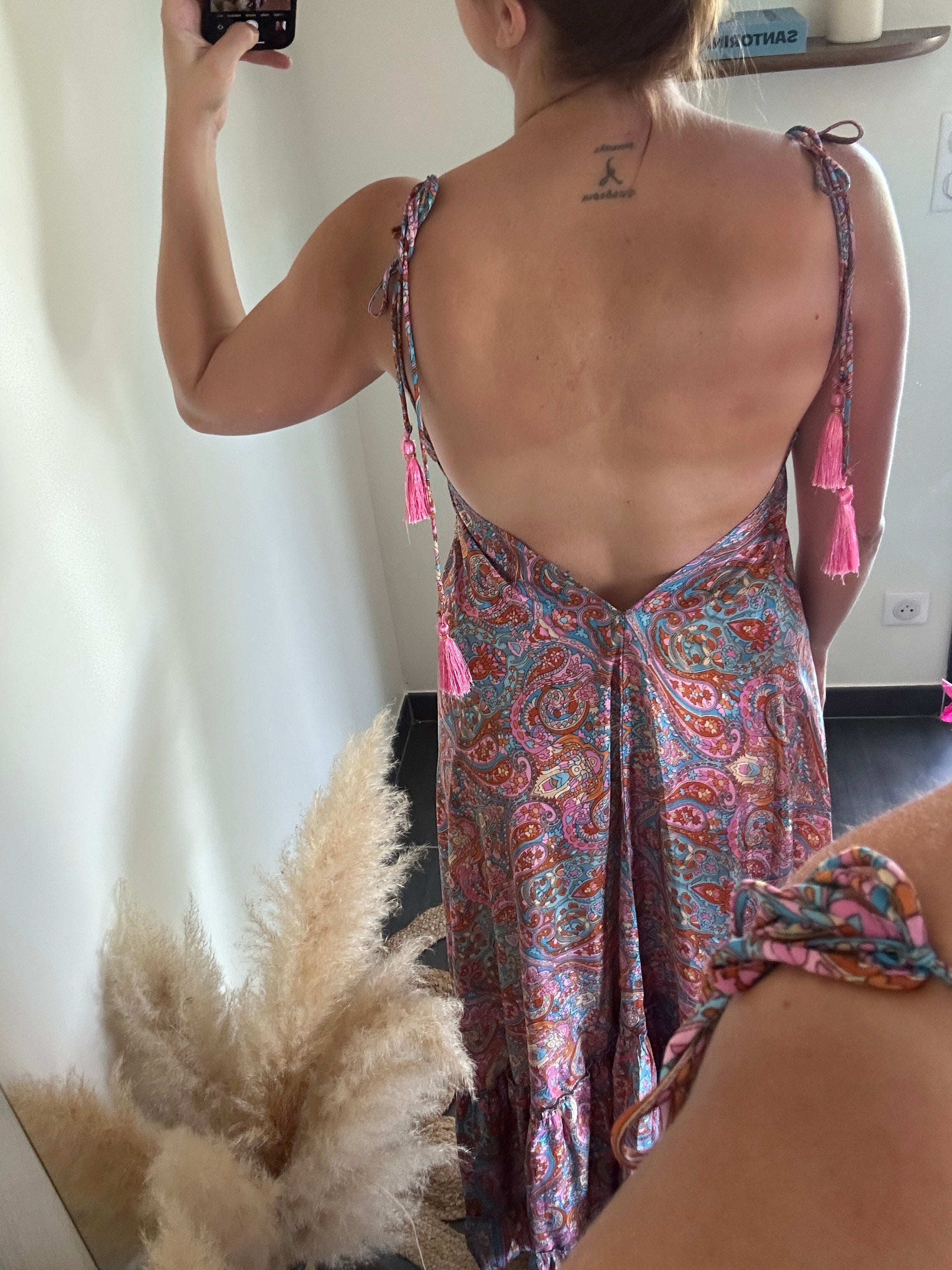 Robe longue dos nu Esma