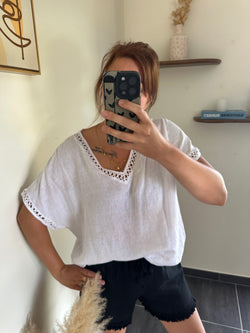 T-shirt dentelle