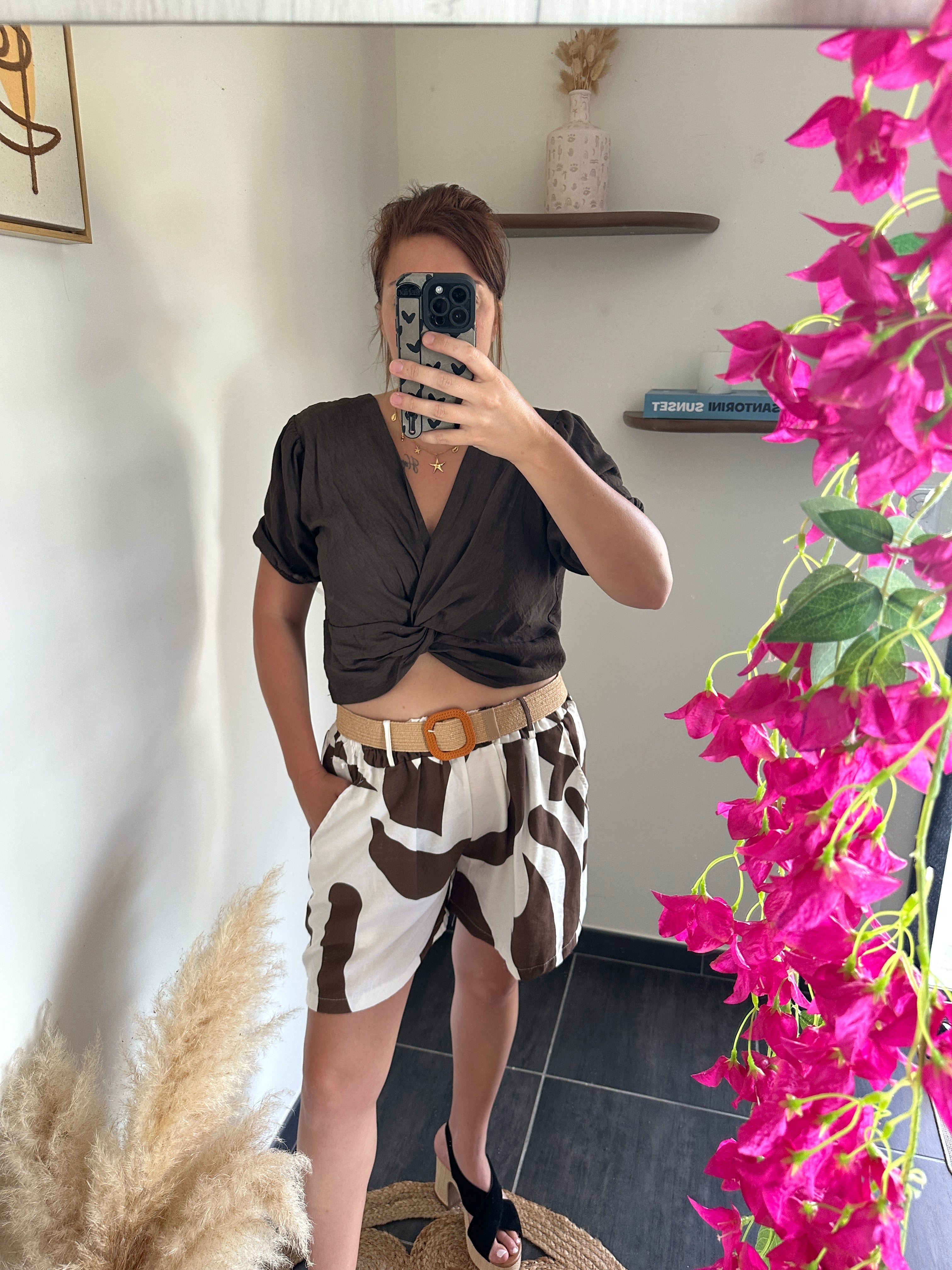 Short à motifs