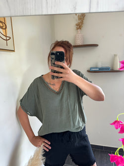T-shirt dentelle