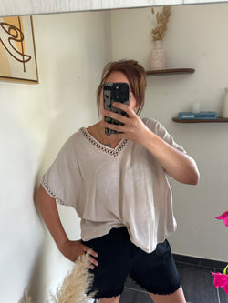 T-shirt dentelle