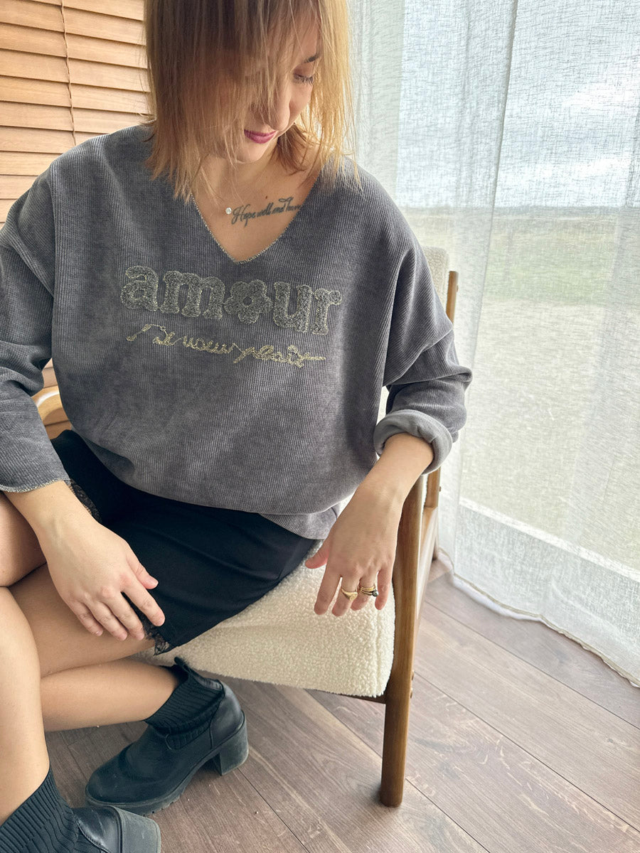 Haut velours Cléa